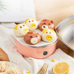 4Pcs Stainless Steel Smart Automatic Electric Mini Egg Cooker