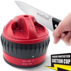 3Pcs Safety Kitchen Knife Sharpener with Suction Cup