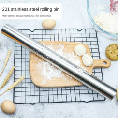 4Pcs Kitchen Stainless Steel Rolling Pin